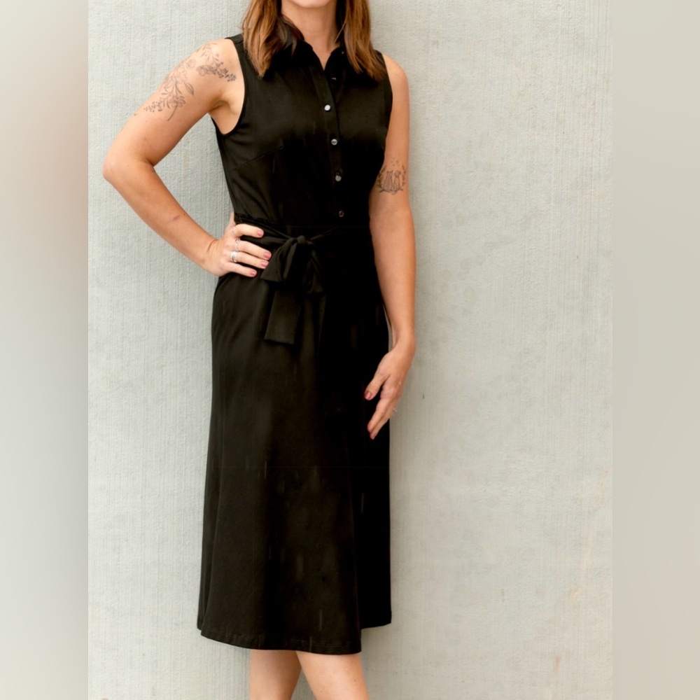 DKNY Black Sleeveless Dress